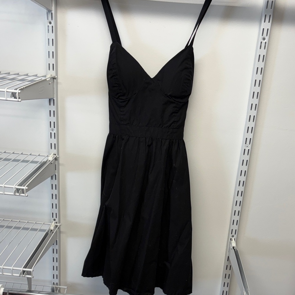 Guess Black Mini Dress with Spaghetti Straps